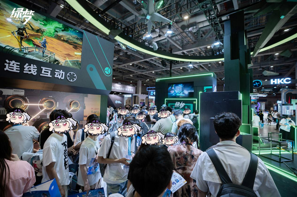 二次元ACT新游燃动BW2025《绿梦：时空之声》展台引爆现场试玩热潮(图2)