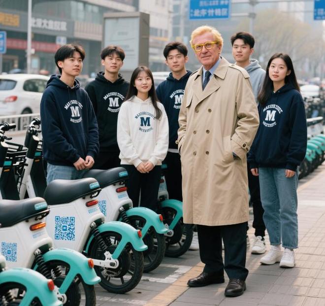 美国教授带学生来中国参加比赛街头的“移动铁盒”让学生看愣了